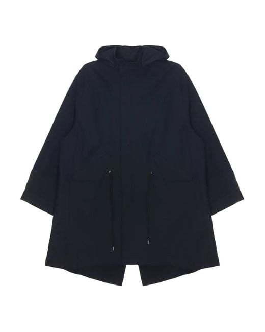 Studio Nicholson Blue Mobi Hooded Drawstring Parka for men