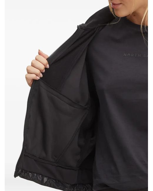 Sportalm Black Logo-Patch Metallic-Trim Jacket