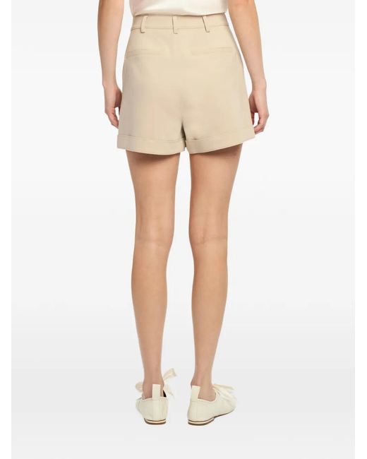 Cinq À Sept Natural Mindy Cuffed Tailored Shorts