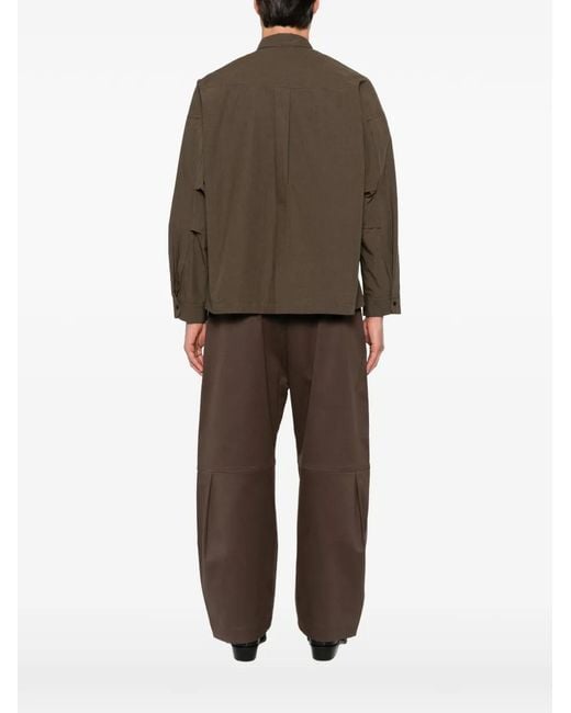 SAGE NATION Brown Pocket Parka Shirt for men