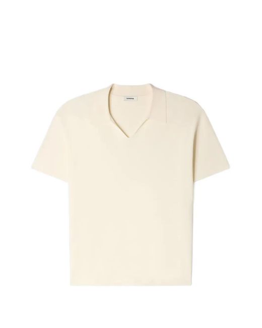 Sandro Natural Stretch Knit Polo Shirt for men