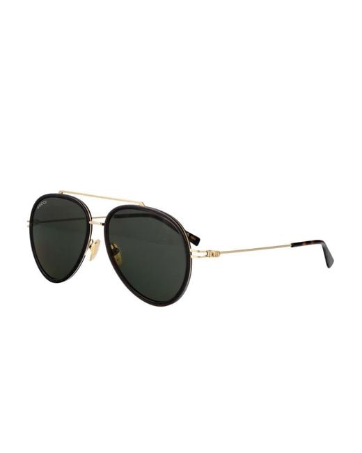 Gucci Black Gg1981S Pilot-Frame Sunglasses for men