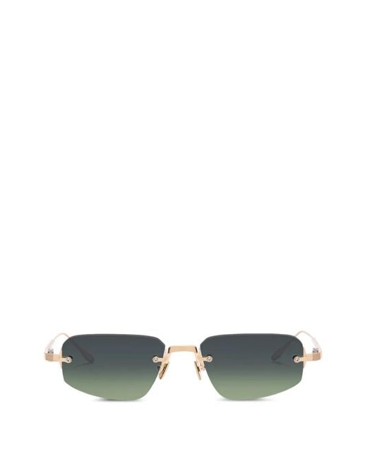 Akoni Metallic Juno Three 12K Rimless Sunglasses