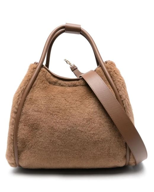 Max Mara Brown Teddy Handtasche