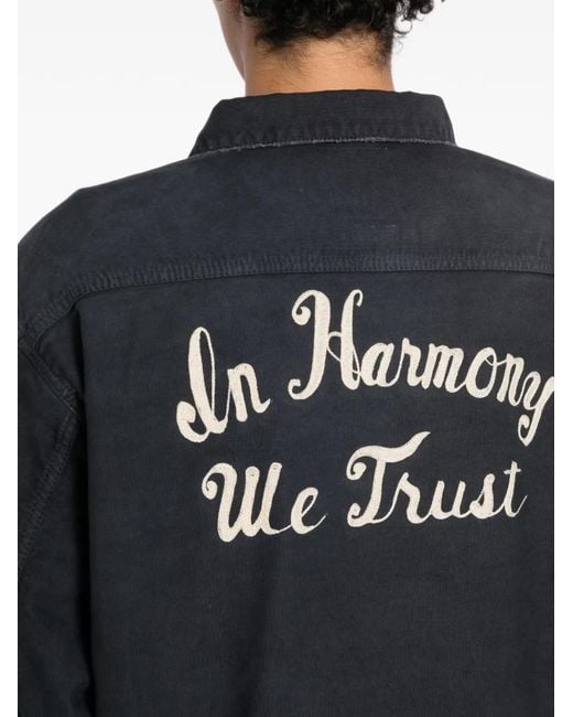 Visvim Black Panelled Denim Jacket for men
