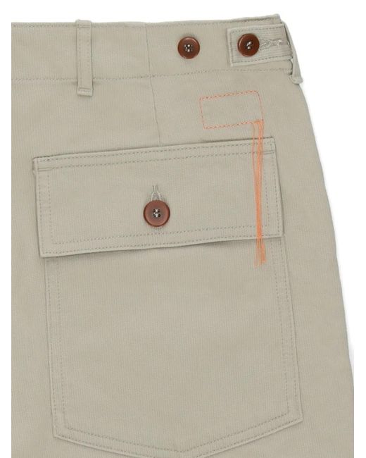 Fortela White Patch-Pocket Trousers for men