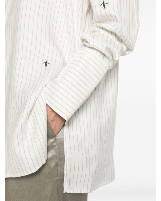 X Suna Fujita chemise à fines rayures Loewe en coloris White