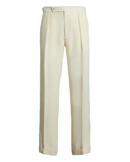 Ralph Lauren Natural Silk Trousers for men