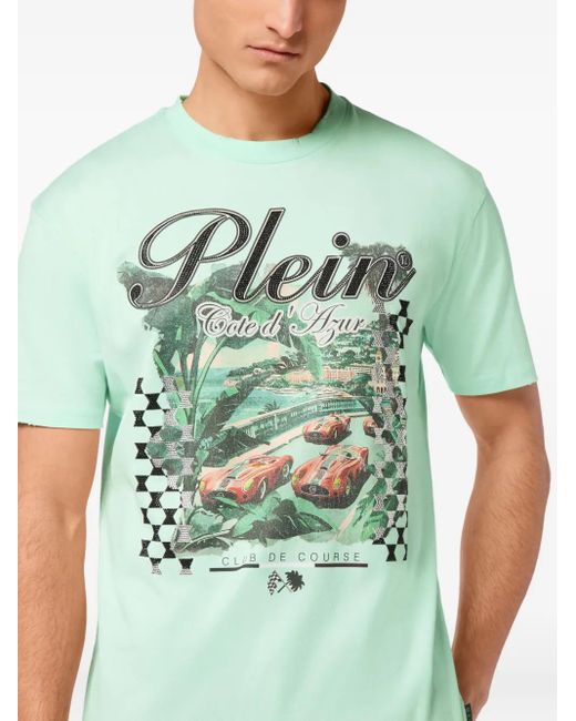 Philipp Plein Green Cote D'Azur T-Shirt for men