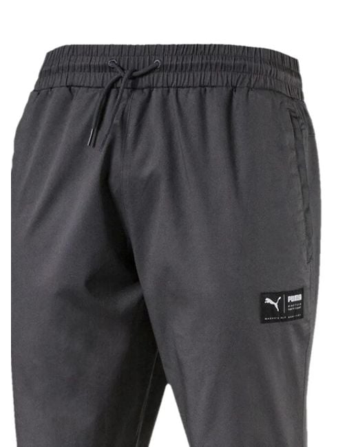 PUMA Gray Drawstring Track Pants for men