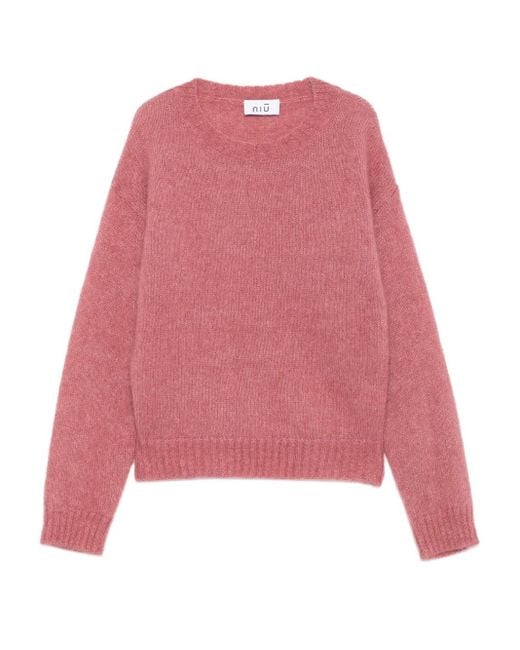 Maglione Girocollo di Niu in Pink