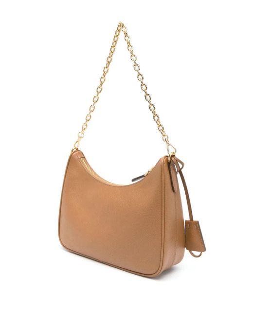 Prada Brown Re-Edition 2005 Leather Shoulder Bag