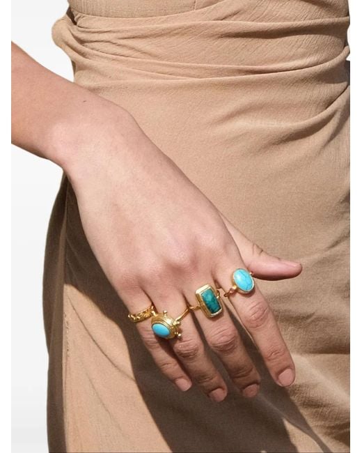 Ottoman Hands Metallic Lucia Cocktail Ring