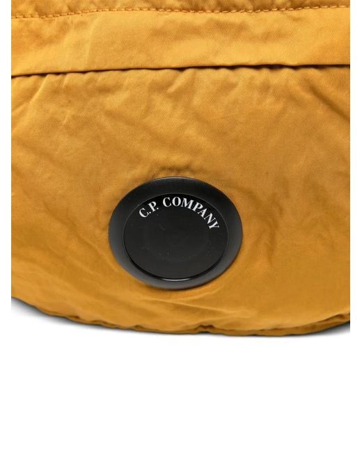 C P Company Orange Logo-Patch Belt Bag for men