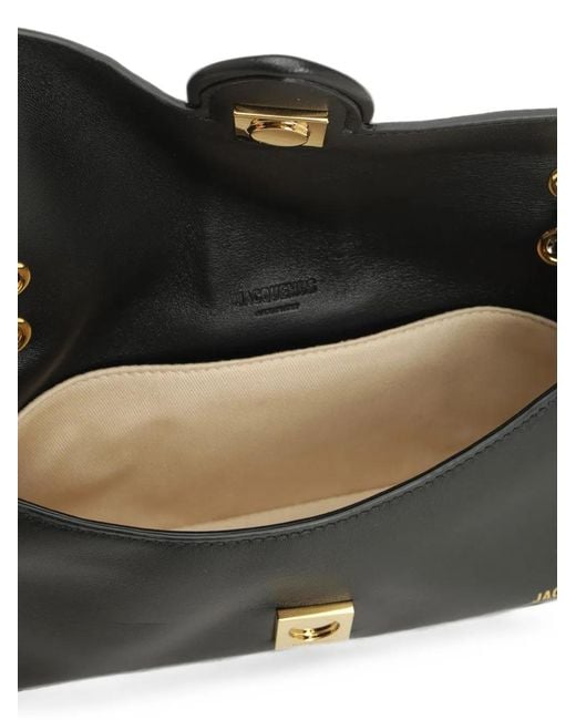 Jacquemus Black The Bambino Chaîne Leather Shoulder Bag