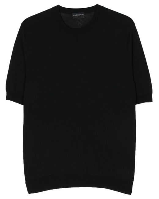 Ballantyne Gestricktes T-Shirt in Black für Herren