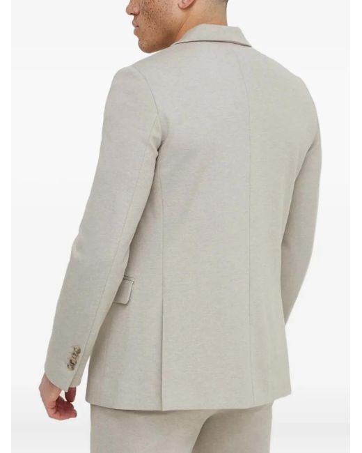 Bruuns Bazaar White Laybbfranco Two-Button Suit Jacket for men