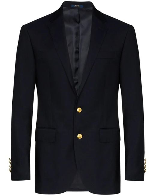 Polo Ralph Lauren Blue Wool Twill Blazer for men