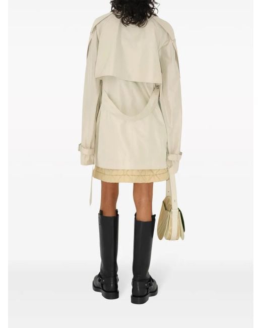 Burberry Natural Silk Short Trench Coat