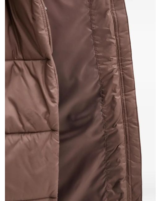 Vans Brown Hooded Quilted Jacket