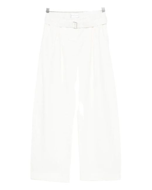 Christian Wijnants Pigata Belted Trousers White