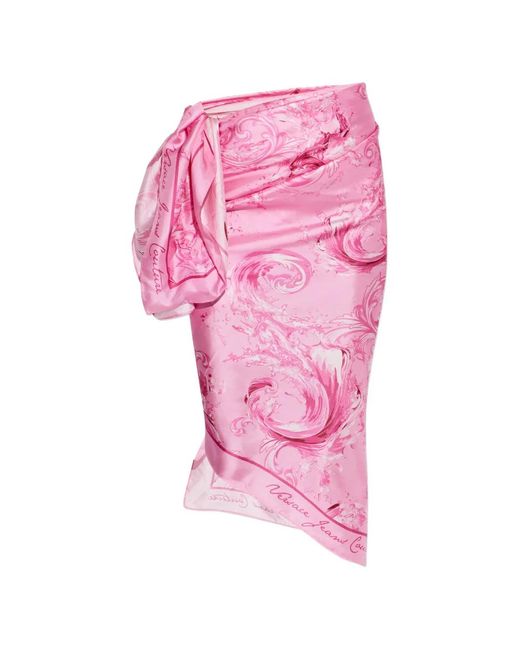 Versace Jeans Couture Pink Printed Sarong