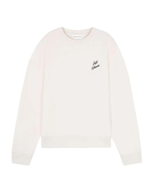Café Kitsuné White Logo Sweatshirt