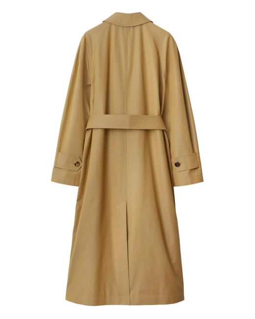 Burberry Natural Long Gabardine Car Coat
