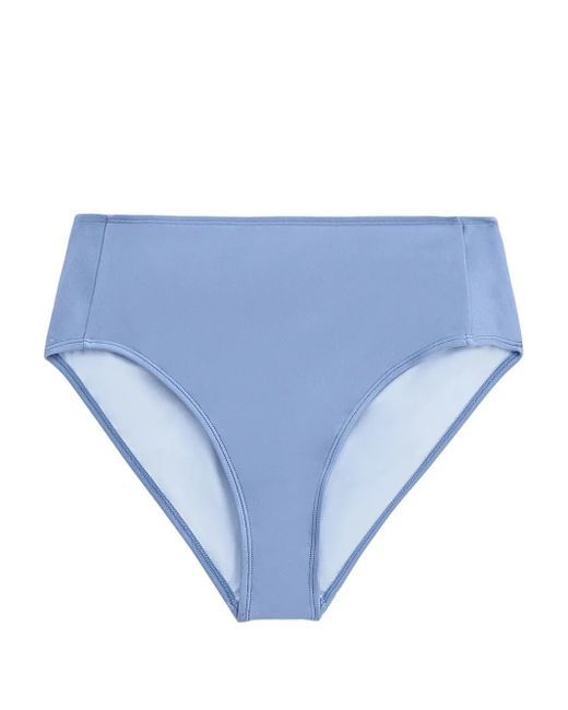 Filippa K Blue Shimmer High Waist Bikini Bottom