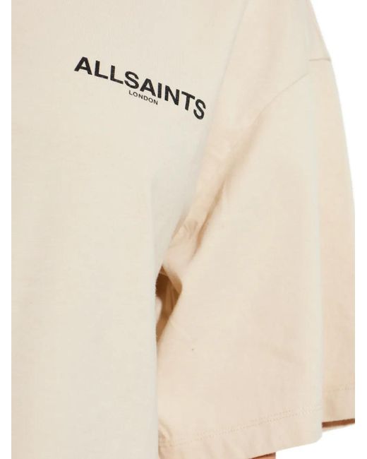 AllSaints White Halis Amelie Short-Sleeve Round-Neck T-Shirt