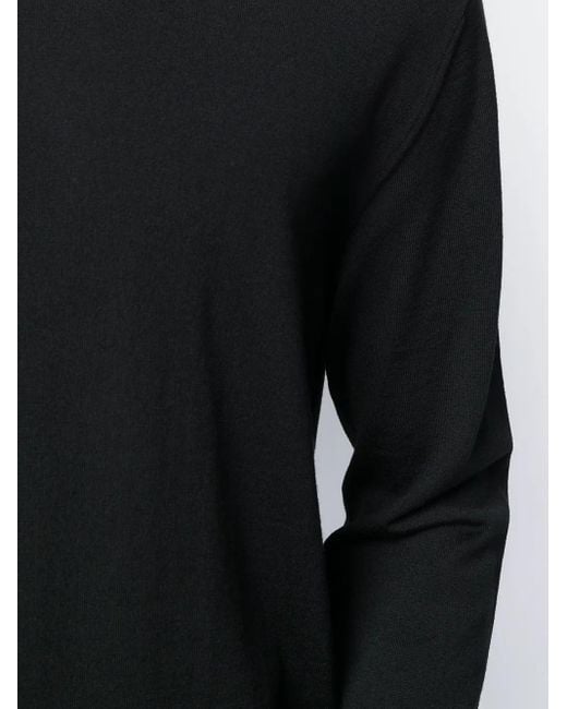 Zanone Black Crew-Neck Knit Sweater for men