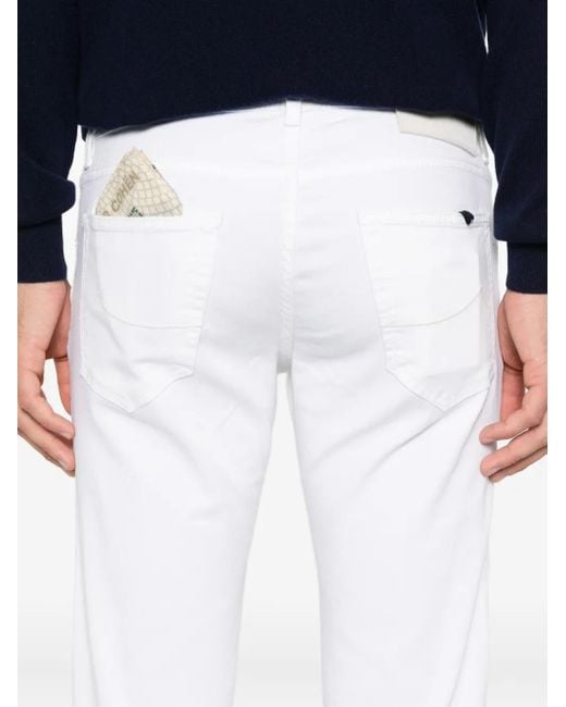 Jacob Cohen White Nick Five-Pocket Jeans for men