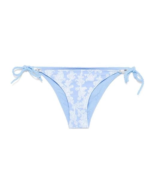 Heidi Klein Blue Playa Paraiso Bikini Bottoms