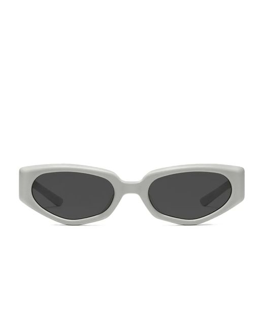 Maison Margiela Gray X Gentle Monster Four-Stitch Sunglasses