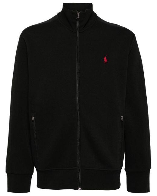 Polo Ralph Lauren Black Double-knit Track Jacket for men