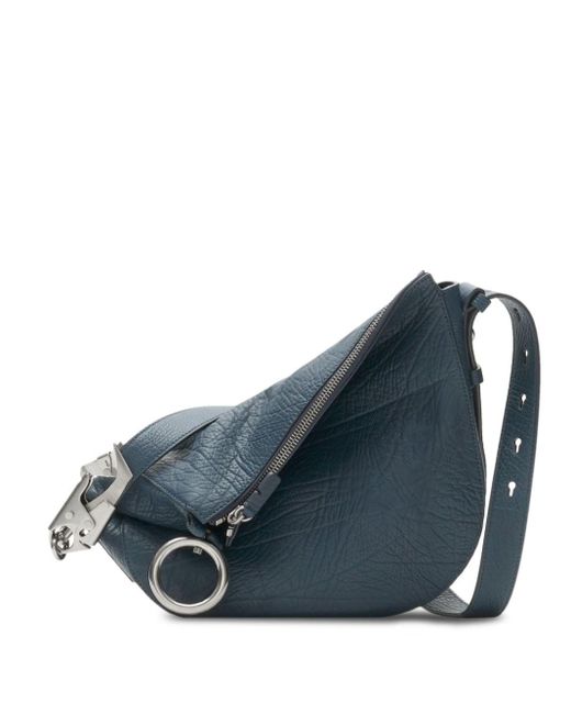 Burberry Blue Small Knight Leather Shoulder Bag