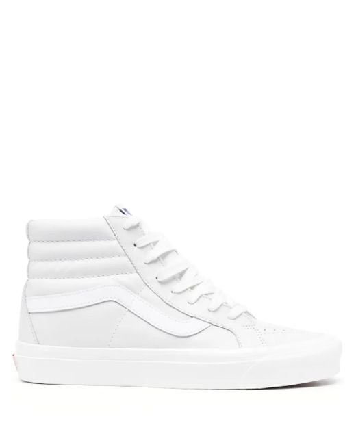 Vans White Sk8 High-Top Sneakers for men