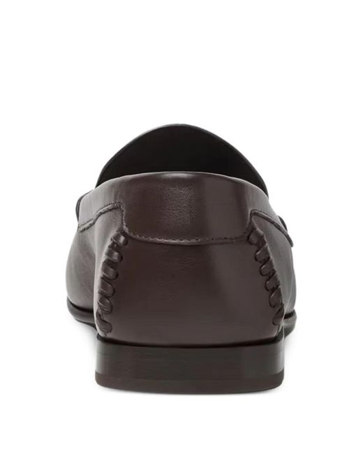 Fendi Gray Stitched Loafers for men