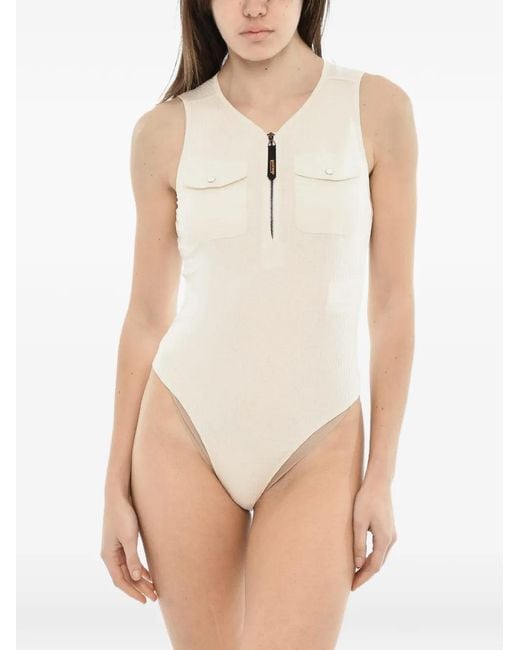 DIESEL Natural T-Bordet Ribbed Bodysuit