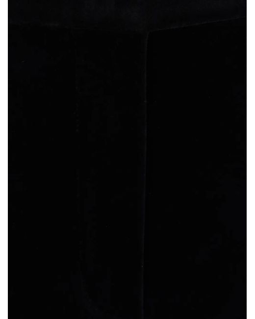 Max Mara Black Vetrino Stripe-detail Trousers