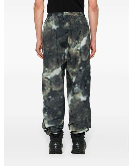 66 North Gray Laugardalur Tundra-print Trousers for men