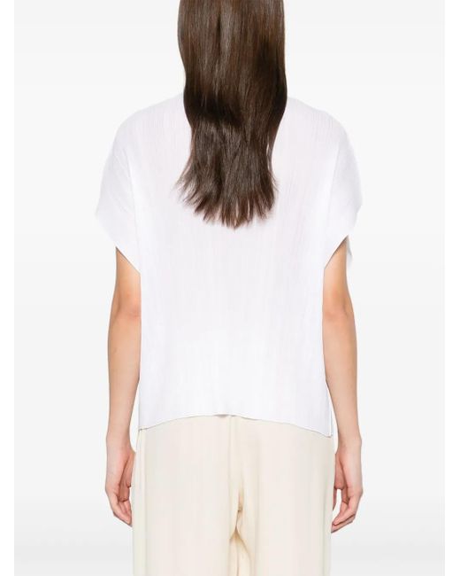 T-Shirt Con Perline di Fabiana Filippi in White