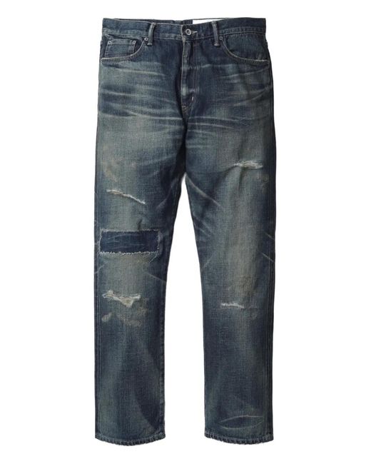 Neighborhood Blue Savage Distressed Jeans for men