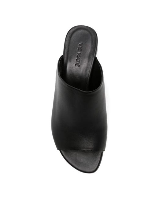 Vic Matié Black Baron Leather Sandals