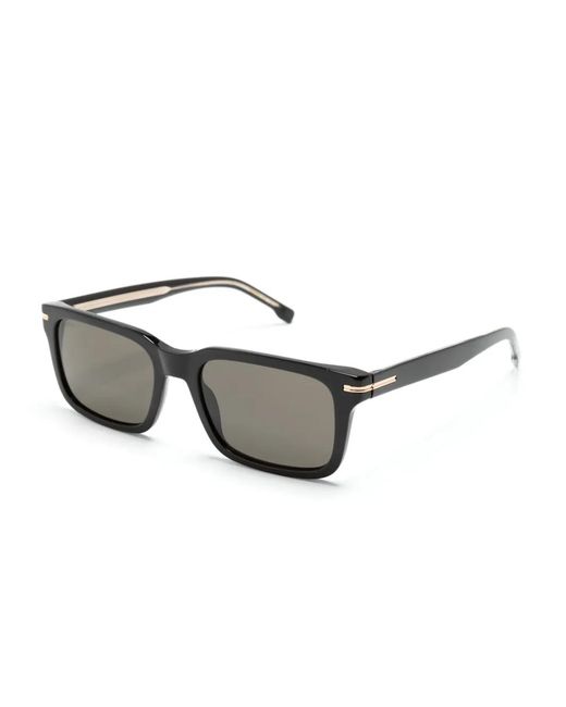 Boss Gray 1628/S Rectangle-Frame Sunglasses for men