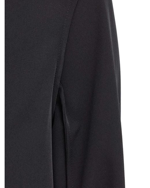 Tiger Of Sweden Black Long-Sleeve Overlay Asymmetrical Day Dress
