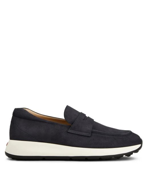 Tod's Blue Dot Leather Loafers for men