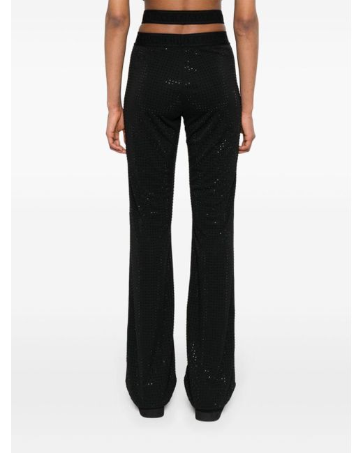 Pantalones con detalles de strass Versace de color Black