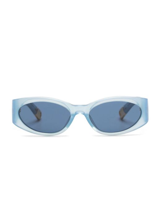 Occhiali da sole Les lunettes Ovalo di Jacquemus in Blue