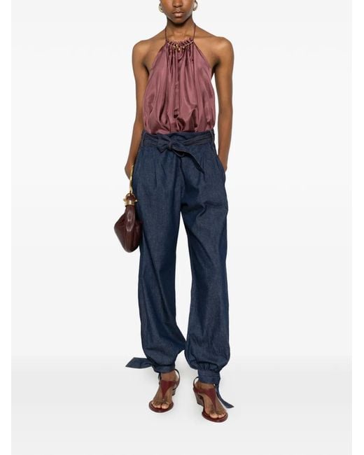 Zimmermann Blue Aster Tie-Fastening Jeans